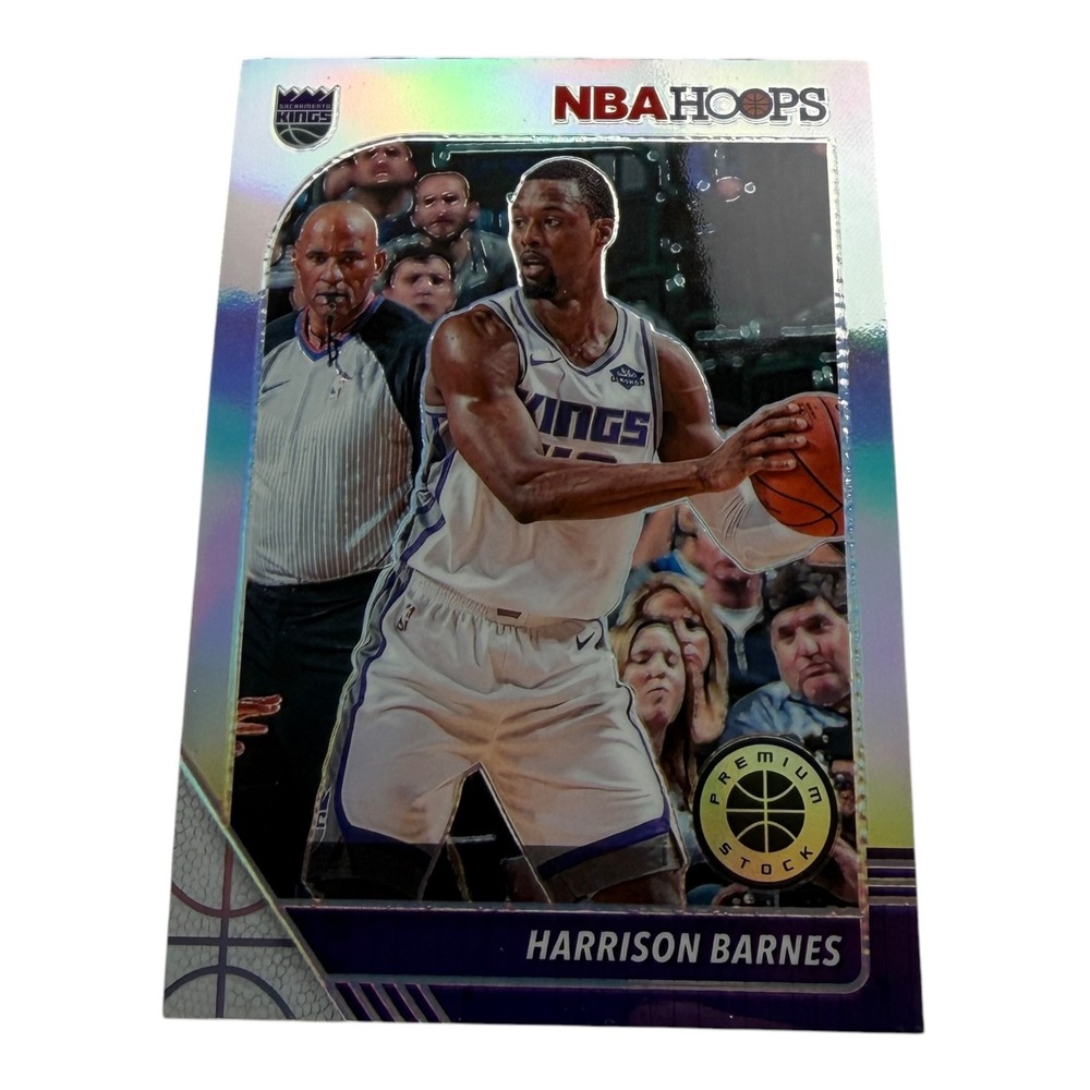 2019-20 Panini NBA Hoops Premium Stock Harrison Barnes Silver Prizm No 280 Kings